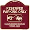 Signmission Designer Series-Resident Parking Unauthorized Vehicles Towed Away With Gr, 18" x 18", BU-1818-9897 A-DES-BU-1818-9897 - alternate 1